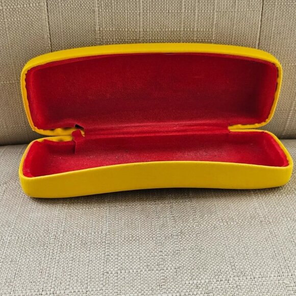 Ray-Ban Eyeglasses Case Yellow Hard Case for Glasses Case Only - Picture 3 of 9